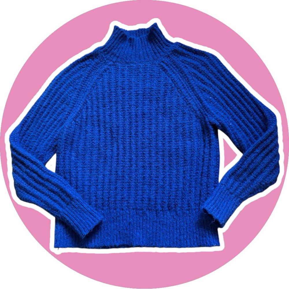 George // Royal Blue // Women's Turtleneck Sweater - Picture 2 of 7